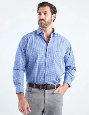 Camisa casual Manchester manga larga para hombre