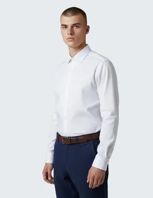 Camisa de vestir Kenneth Cole de algodón manga larga para hombre