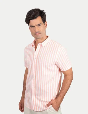 Camisa casual 98 Coast Av de algodón para hombre