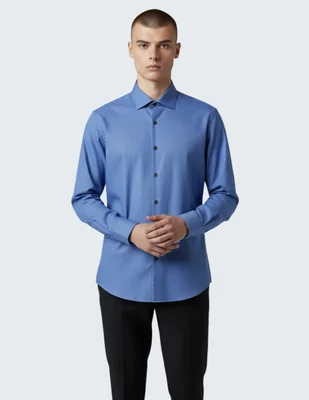Camisa de vestir Kenneth Cole de algodón manga larga para hombre