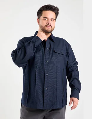 Camisa casual jbe manga larga para hombre