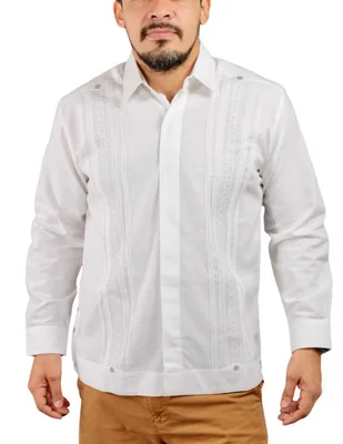 Guayabera manga larga Teya Artesanal para hombre