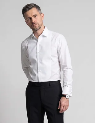 Camisa de vestir charles tyrwhitt de algodón manga larga para hombre