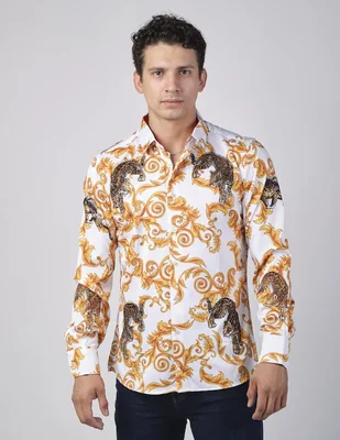 Camisa casual Benziny manga larga para hombre