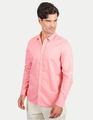 Camisa casual 98 Coast Av manga larga para hombre