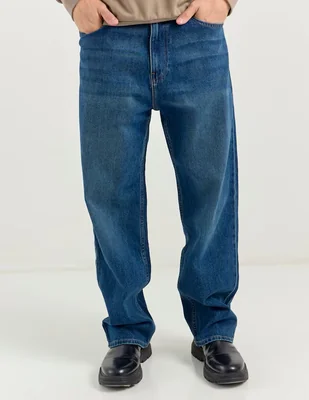 Jeans straight Hollister deslavado para hombre