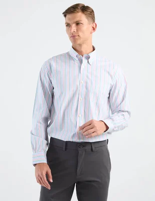 Camisa casual brooks brothers de algodón manga larga para hombre
