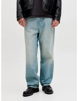 Jeans wide leg Jack & Jones lavado claro para hombre