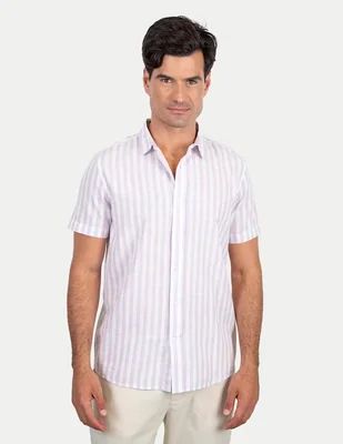 Camisa casual 98 Coast Av de algodón para hombre