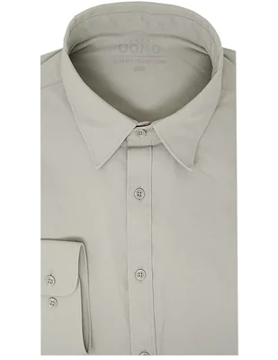 Camisa formal elemento uomo mezcla de materiales manga larga para hombre