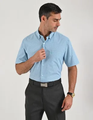 Camisa casual Sansabelt manga corta para hombre