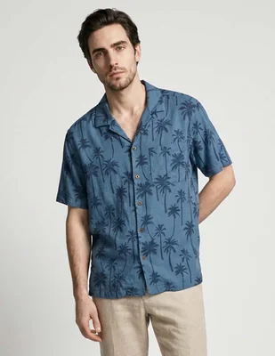 Camisa de playa Faherty manga corta para hombre