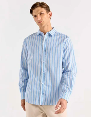 Camisa playa Now & Then manga larga para hombre