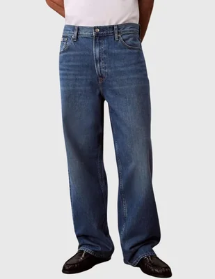 Jeans carrot Ck deslavado para hombre