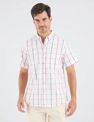 Camisa casual regent street manga corta para hombre