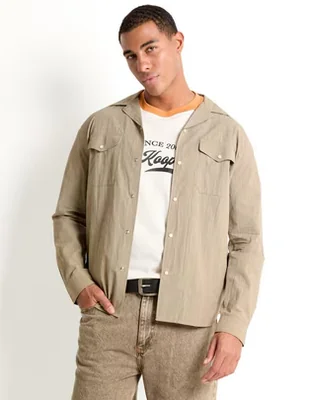 Sobrecamisa casual The Kooples de algodón manga larga para hombre