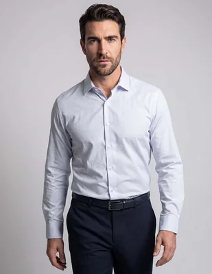 Camisa casual Izod manga larga para hombre