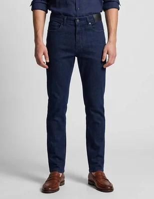 Jeans straight Scappino lavado Medio para hombre