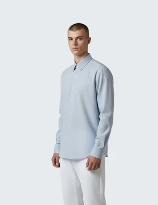 Camisa de vestir Kenneth Cole manga larga para hombre