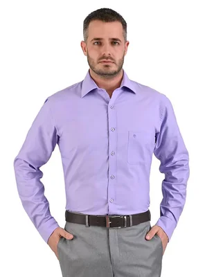 Camisa de vestir Michel Blanc manga larga para hombre