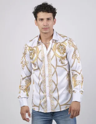 Camisa casual Benziny manga larga para hombre