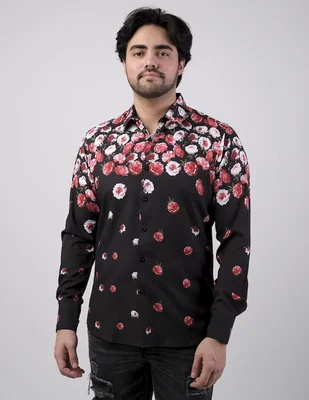 Camisa casual Benziny manga larga para hombre