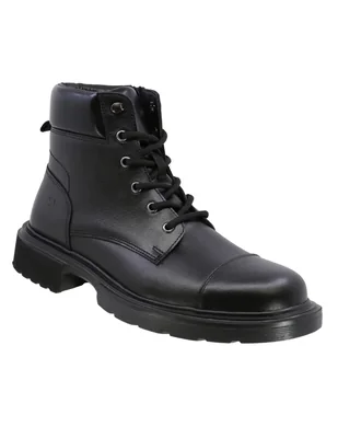 Triples casual de piel para hombre