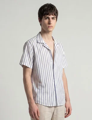 Camisa casual Aéropostale de algodón manga corta para hombre