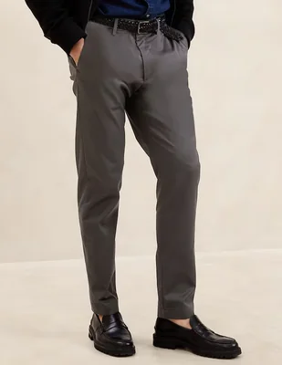 Pantalón business casual slim de algodón para hombre