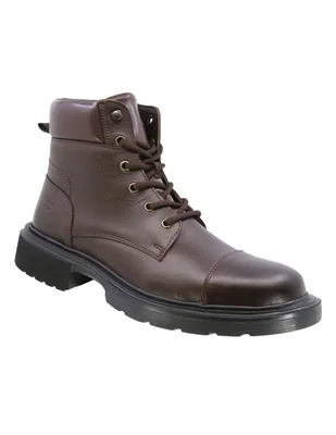 Triples casual de piel para hombre