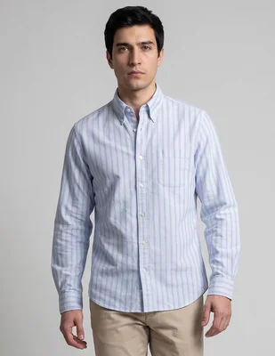 Camisa casual Promo B Brothers manga larga para hombre