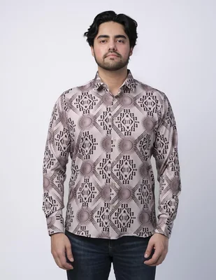 Camisa casual Benziny manga larga para hombre