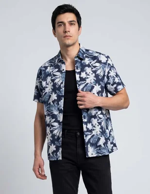 Camisa casual Rodd & Gunn de algodón manga corta para hombre