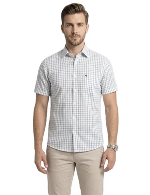 Camisa casual michel blanc manga corta para hombre