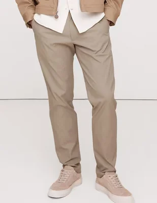 Pantalón chino recto de algodón para hombre