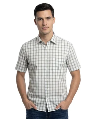 Camisa casual michel blanc manga corta para hombre