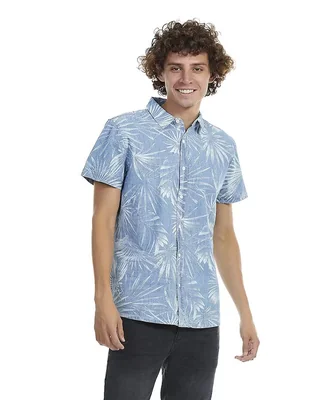 Camisa casual Buffalo Jeans David Bitton de algodón manga corta para hombre