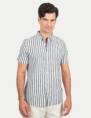 Camisa casual 98 Coast Av de algodón para hombre