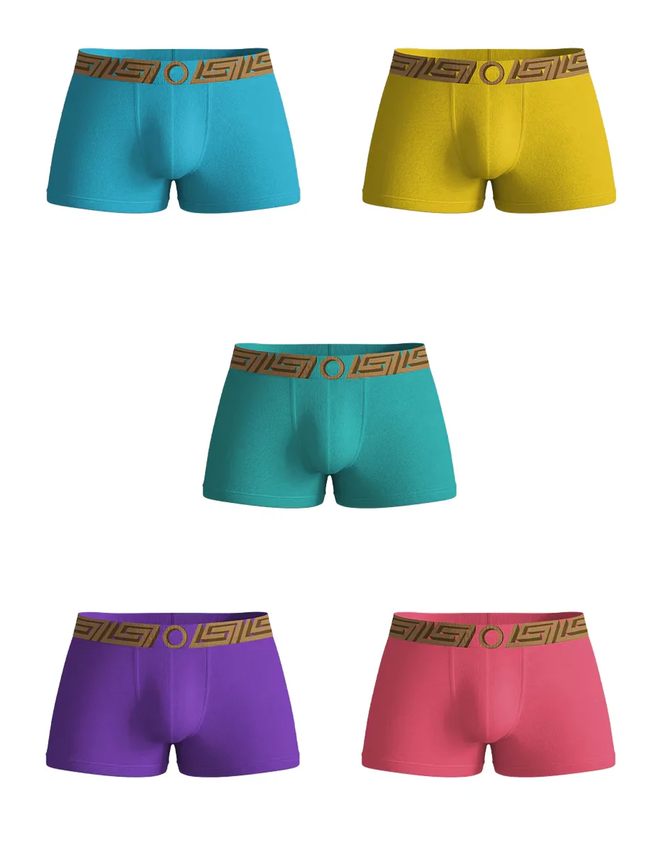 Bóxer trunk Rounderbum para hombre 5 piezas