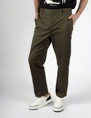 Pantalón recto de algodón Ben Sherman para hombre
