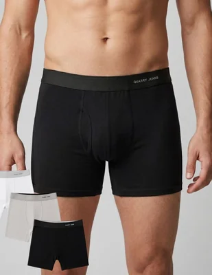 Bóxer quarry de algodón y elastano para hombre 3 piezas unisex