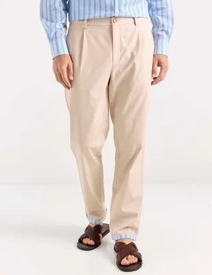 Pantalón chino straight Now & Then de algodón para hombre