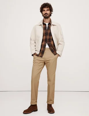 Pantalón business casual de vestir straight para hombre
