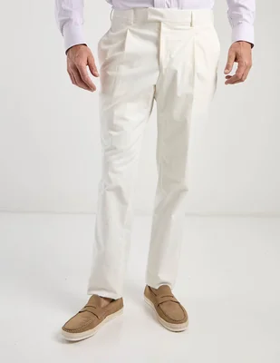 Pantalón de vestir chino slim Calderoni de lana para hombre