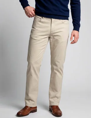 Pantalón casual chino regular de algodón para hombre