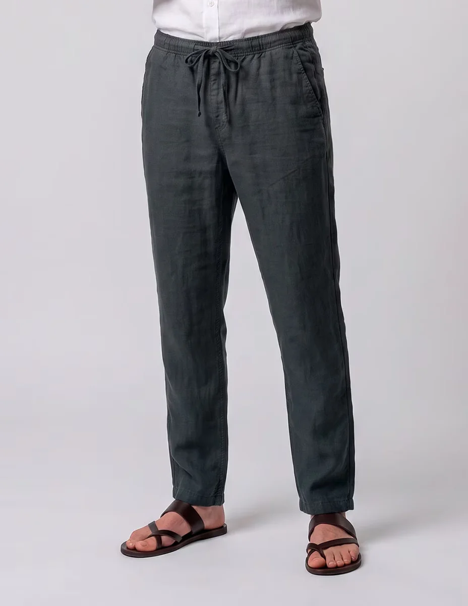 Pantalón regular Faherty de lino para hombre
