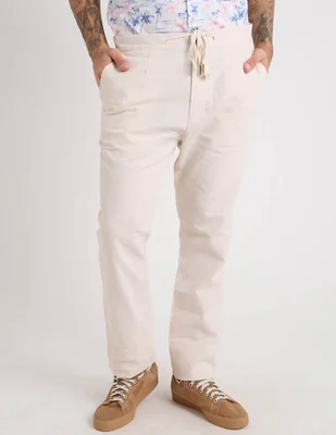 Pantalón slim costavana de lino para hombre