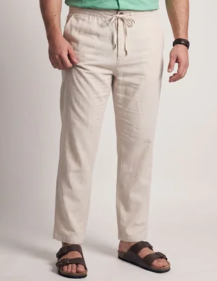 Pantalón formal regular slim costavana de algodón y lino para hombre