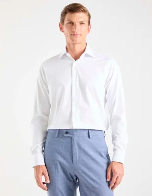 Camisa de vestir zanetti manga larga para hombre