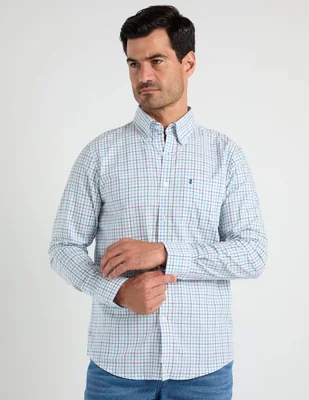 Camisa Casual Dioro de Algodón Manga Larga para Hombre